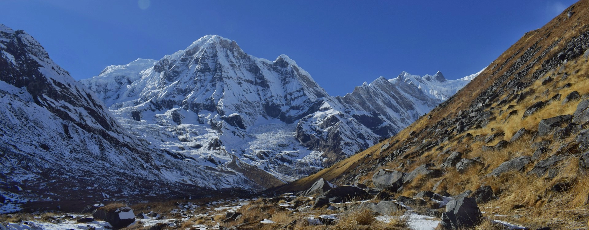 View from Basecamp - Annapurna Base Camp trek