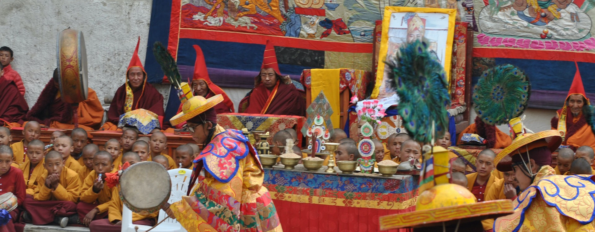 Festival celebration at Tiji Festival Upper mustang