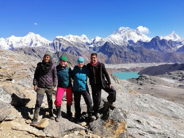 View from Chola Pass - Holiday tour in Nepal during christmas and New year