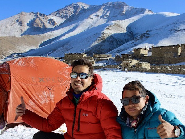 Camping trekking in nepal