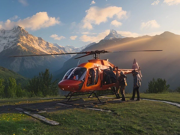 Luxury Trekking with Helicoptotor pickup and drop