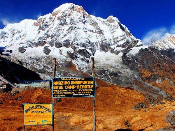 Mt. Annapurna South during Annapurna Base Camp trekking