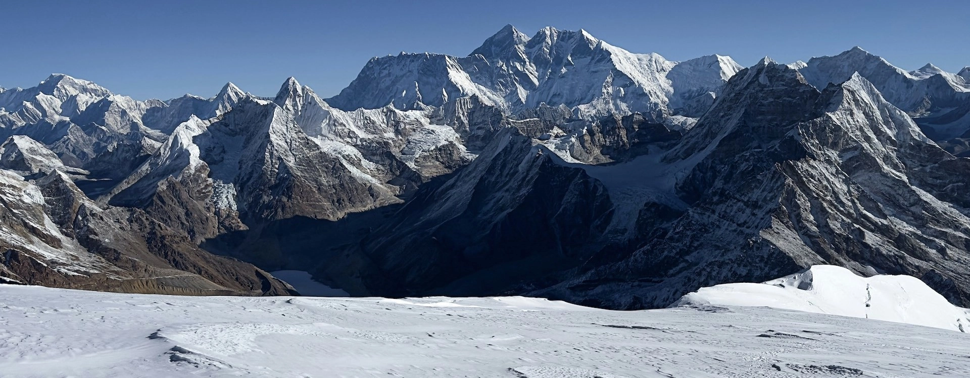 View from top of Island Peak Climbing