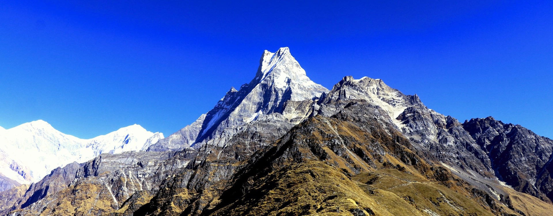 Mt Fishtail from mardi himal trek , High camp