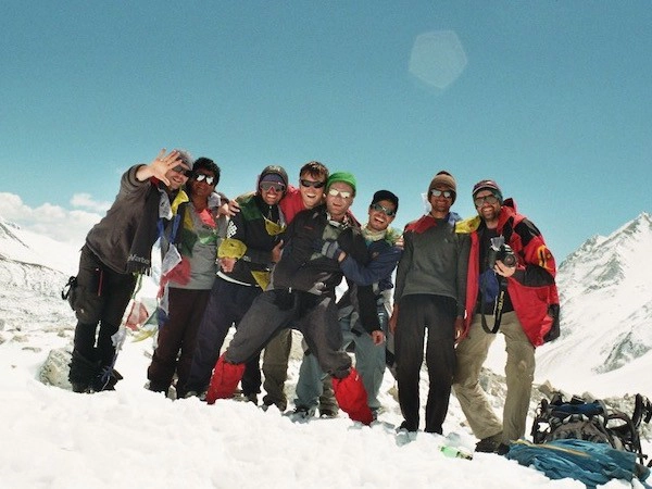 Group Photo from Pass - Manaslu Larkya Pass Trekking