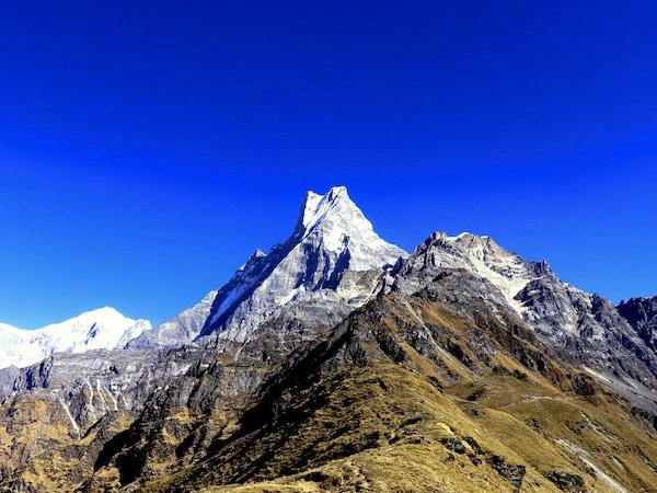 Mt Fishtail from mardi himal trek , High camp